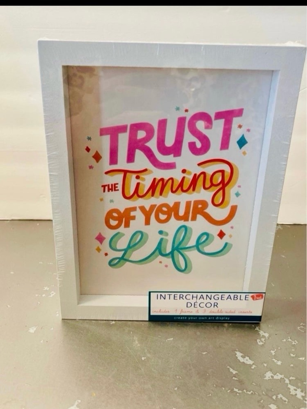 Inspirational Interchangeable Wall or Desk Decor Target Bullseye